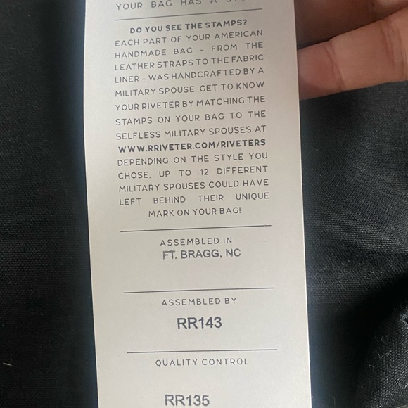 NWT, R Riveter , handbag , PATTON - Picture 4 of 8